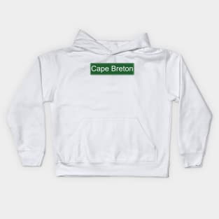 CAPE BRETON SIGN Kids Hoodie